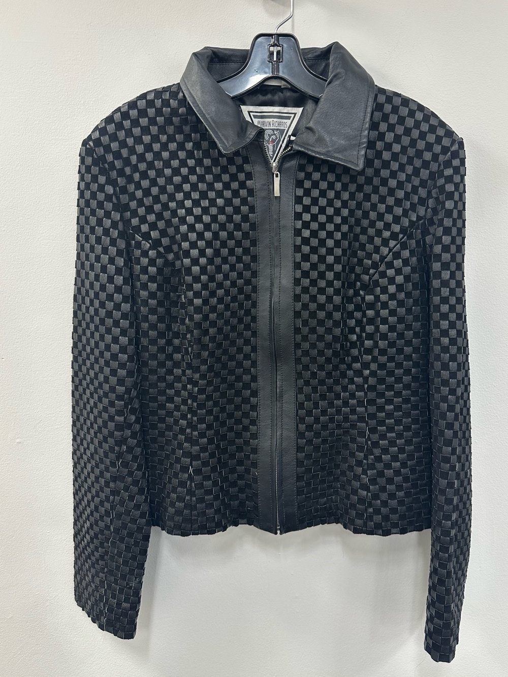 Marvin Richards Woven Leather Jacket